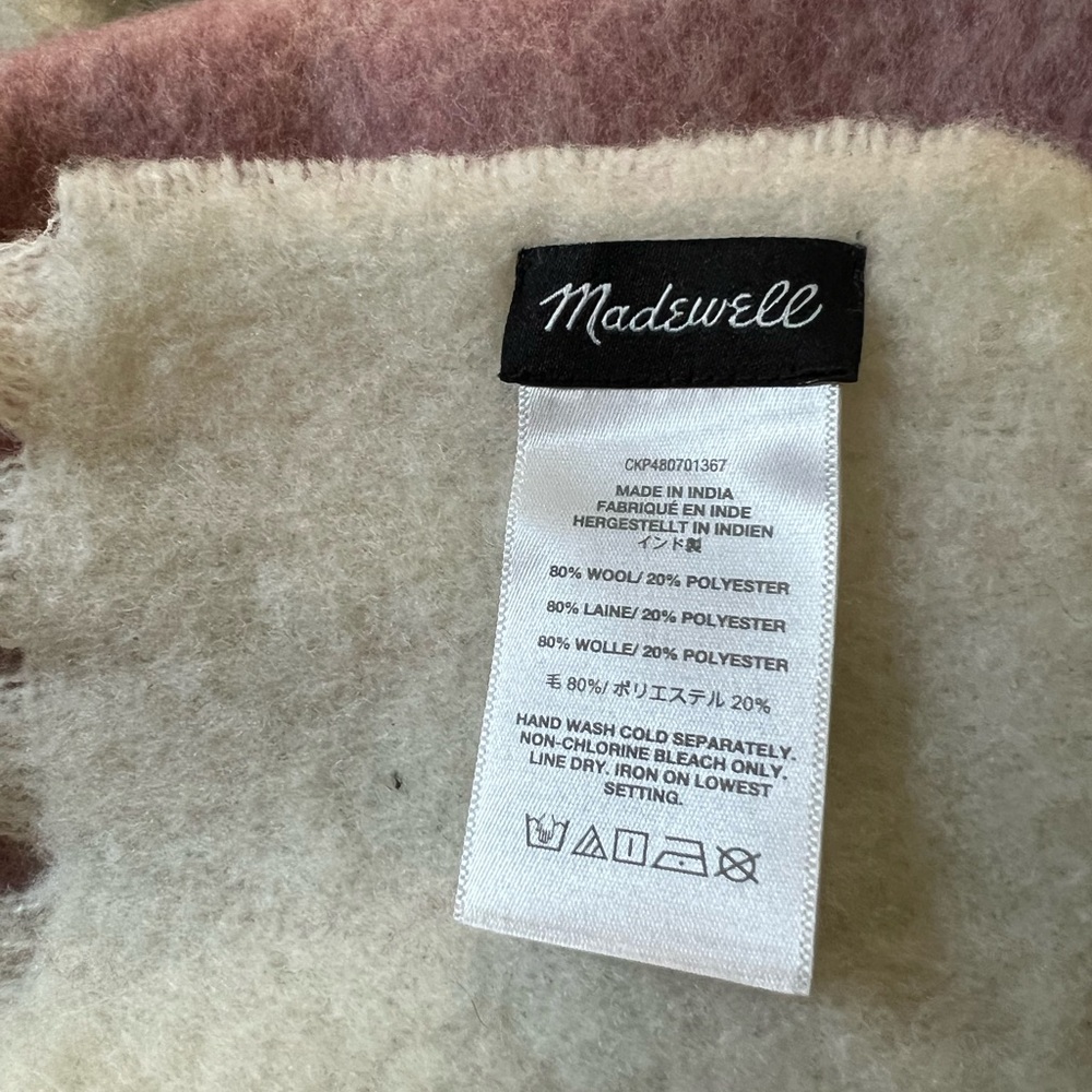 Madewell Colorful Striped Wool Fringe Scarf - Picture 4 of 4